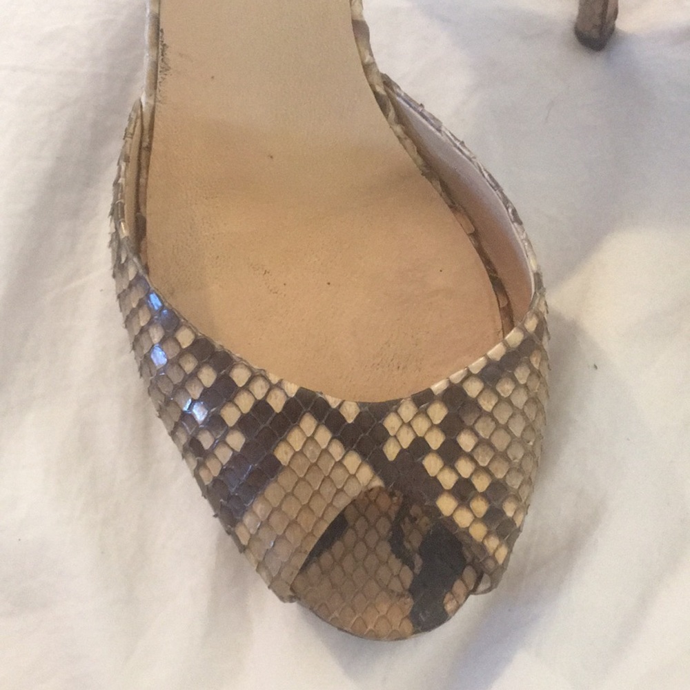 Ralph Lauren Collection Python Heels Size 8.5 - image 3
